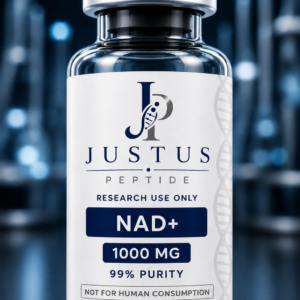 Justus Peptide NAD+ 1,000 mg research product vial