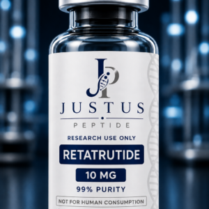 Justus Peptide Retatrutide 10 mg research peptide vial
