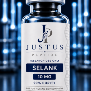 Justus Peptide Selank 10 mg research peptide vial